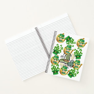 Carnet Spiral St. Patrick's Day Horseshoe