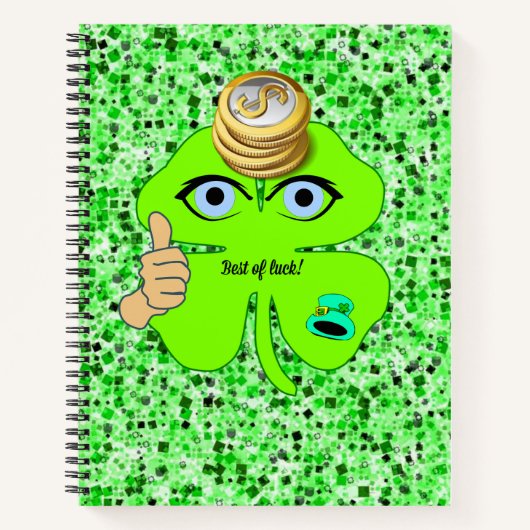 Carnet Spiral St. Patrick's Day Leprechaun (Devant)