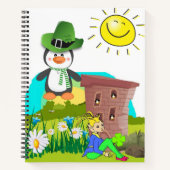 Carnet Spiral St. Patrick's Day Penguin (Devant)