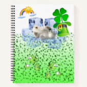 Carnet Spiral St. Patrick's Day Polar Bear (Devant)