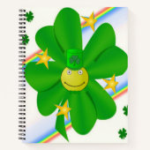 Carnet Spiral St. Patrick's Day Shamrock (Devant)