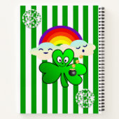 Carnet Spiral St. Patrick's Rainbow Shamrock (Dos)