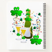 Carnet Spiral St. Patrick's Rainbow ShamrockWine (Dos)