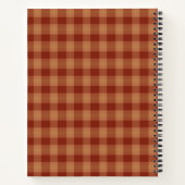 Carnet spiral Tan Tartan (Dos)