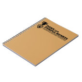 Carnet spiral - Tan w Black Logo (Côté gauche)