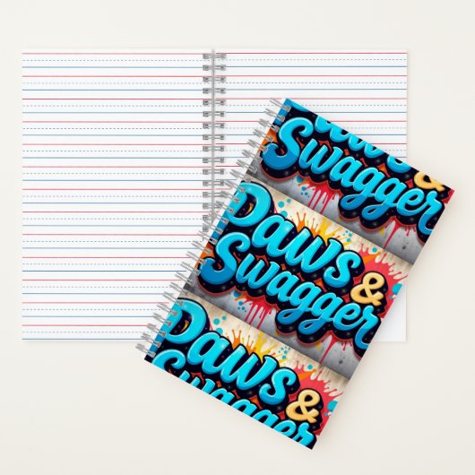 Carnet Spiral tendance à pattes et Swagger (À l'intérieur)