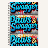 Carnet Spiral tendance à pattes et Swagger (Recto)