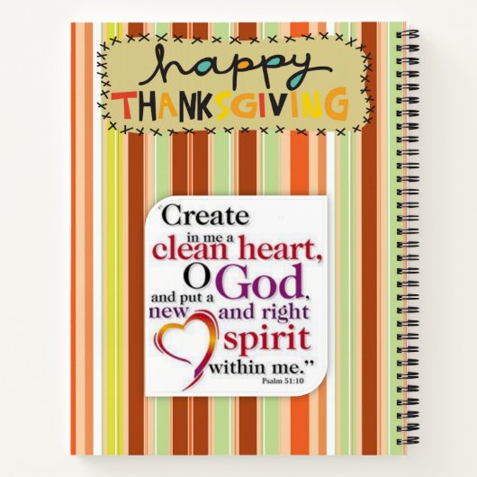 Carnet Spiral Thanksgiving (Dos)