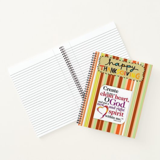 Carnet Spiral Thanksgiving (Intérieur)