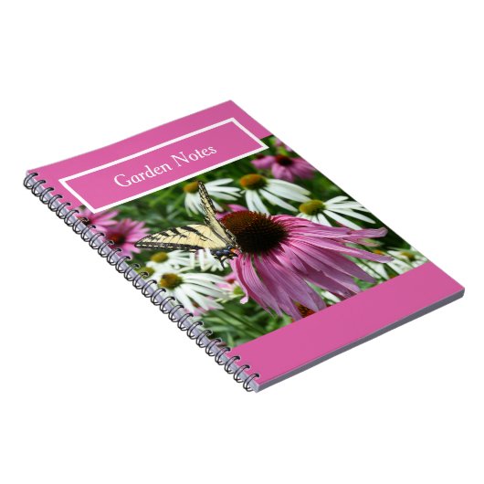 Carnet Spiral Tiger Swallowtail Button Flower (Côté Droit)