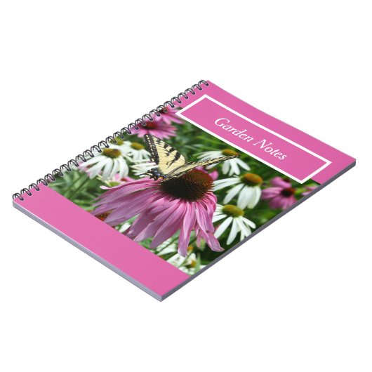 Carnet Spiral Tiger Swallowtail Button Flower (Côté gauche)