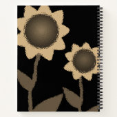 Carnet spiral tournesol (Dos)