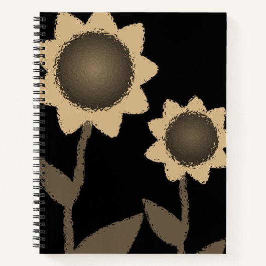 Carnet spiral tournesol (Devant)