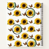 Carnet spiral tournesol (Dos)