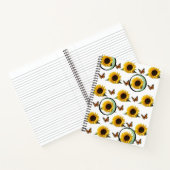 Carnet spiral tournesol (Intérieur)