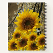 Carnet spiral tournesol (Dos)