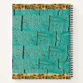 Carnet spiral tournesol (Dos)