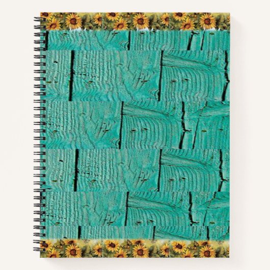 Carnet spiral tournesol (Devant)