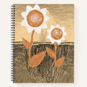 Carnet spiral tournesol