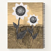 Carnet spiral tournesol (Dos)