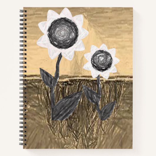 Carnet spiral tournesol (Devant)