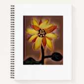 Carnet spiral Tournesol recouvert (Devant)