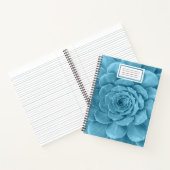 Carnet spiral turquoise (Intérieur)