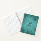 Carnet spiral Turquoise de l'aquarelle Monogramme (Intérieur)