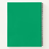 Carnet spiral vert couleur Crayon (Dos)