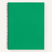 Carnet spiral vert couleur Crayon (Devant)