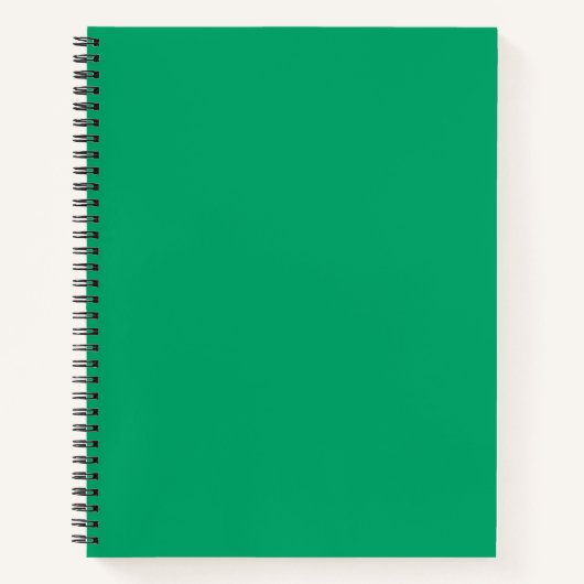 Carnet spiral vert couleur Crayon (Devant)