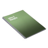 Carnet Spiral Vert - Journal "Notes & Pensées" (Côté Droit)
