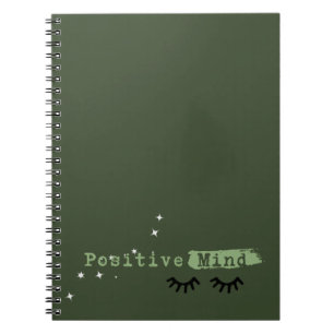 Carnet Spiral Vert - Journal "Positive Mind"