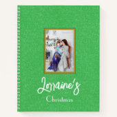 Carnet Spiral Vert Joyoux Noel (Devant)