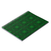 Carnet Spiral Vert Plaid (Côté gauche)