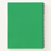 Carnet Spiral vert verdoyant (Dos)