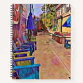 Carnet spiral vibrant de l'allée (Devant)