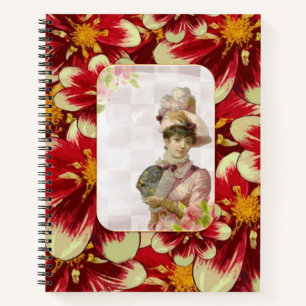 Carnet Spiral Victorian femme Floral