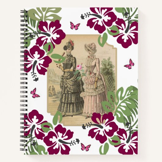 Carnet spiral Victorian Femmes Floral (Devant)