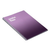 Carnet Spiral Violet - Journal "Creative Flows" (Côté Droit)