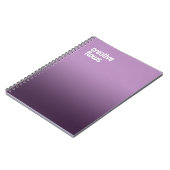 Carnet Spiral Violet - Journal "Creative Flows" (Côté gauche)