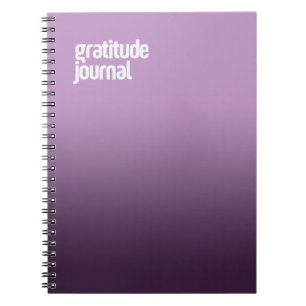 Carnet Spiral Violet - "Journal de Gratitude"