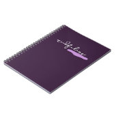 Carnet Spiral Violet - Journal "Mindfulness" (Côté gauche)