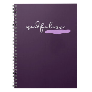 Carnet Spiral Violet - Journal "Mindfulness"