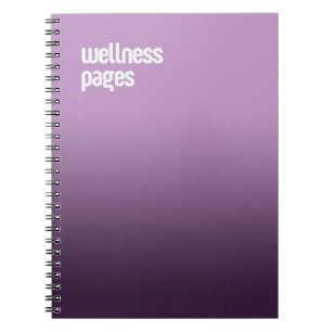 Carnet Spiral Violet - Journal "Pages Bien-Être"