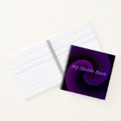 Carnet spiral violet Vortex (Intérieur)