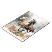 Carnet Spiral Western Wild Horse (Côté gauche)