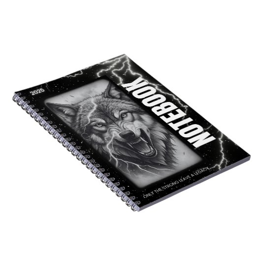 Carnet Spiral Wolf - Éclair gothique (Côté Droit)