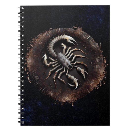 Carnet spiral Zodiac Scorpio (Devant)