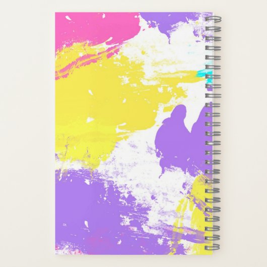 Carnet spirale A5, Pastel Abstrait (Verso)